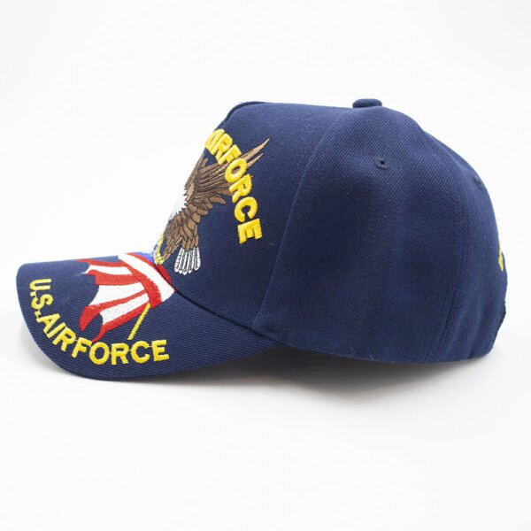 Air Force Retired Eagle and Flag - Blue - Image 2